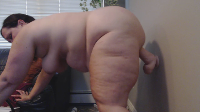 BBW Dildo Wall Fuck video from JULIE