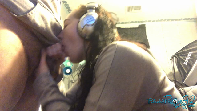 Headphone Quickie While Wife Edits Porn video from BlackxRose92