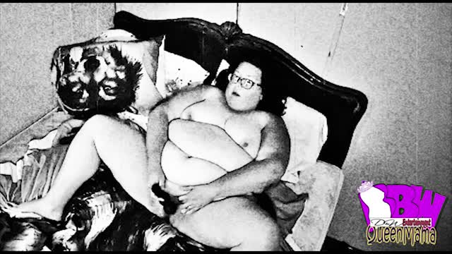 Vintage Style BBW uses vibrator on her Pussy! video from The King And Queen