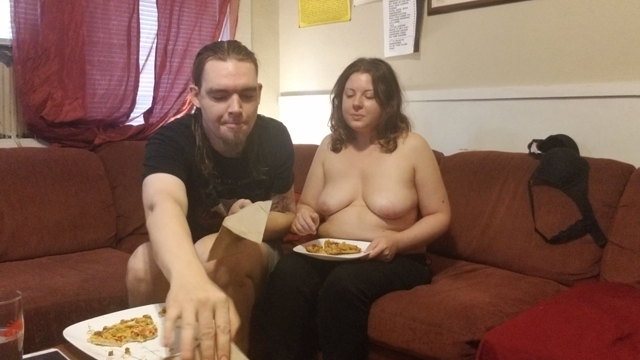 Pizza, BJ, Sex video from