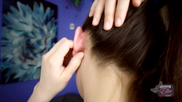 BEHIND VIEW TWISTING AND TUGGING MY EARS video from Ellie Idol