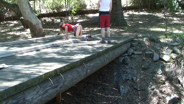 Blowing A Hiker On The Trail