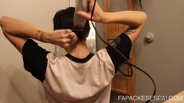Re-Shaving the Back of My Head video from Fapcakesenpai