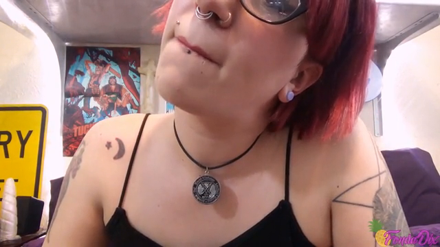 Pink glossy lip tease video from Fonda Dix