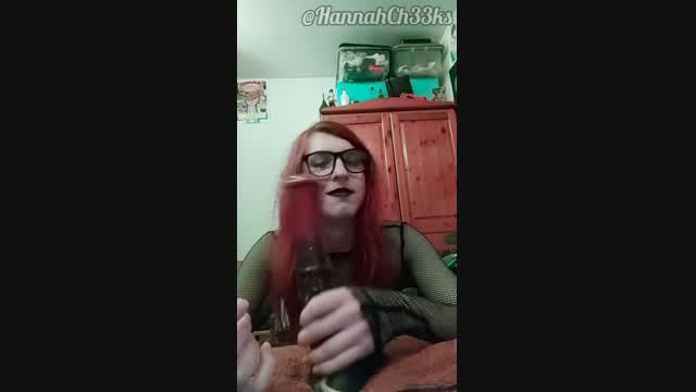 Cocky Bad Dragon Deepthroat video from Hannah Cheeks