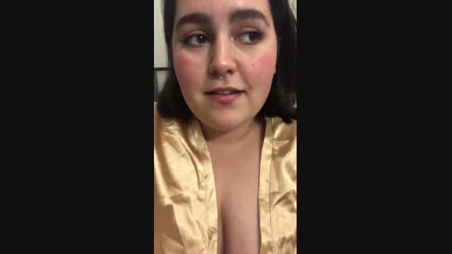 Role play: Sweet chubby girlfriend tries to cheer you up after a long day video from