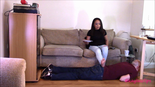 Goddess & Her Footrest Slave video from Kayla Louise
