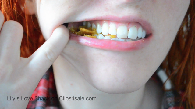 Destroying Crunchy Corn Chips video from Lily Evans