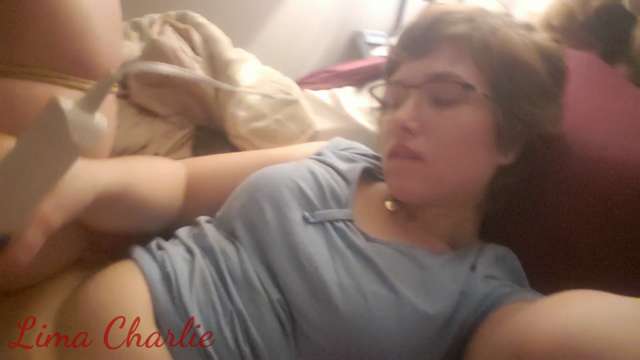 Cumming hard in **** tight rope bondage video from Lima Charlie