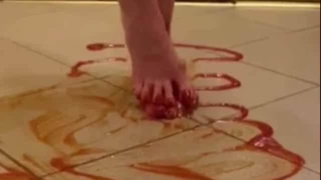 ketchup for your foot fetish.mp4 video from Madison Anne