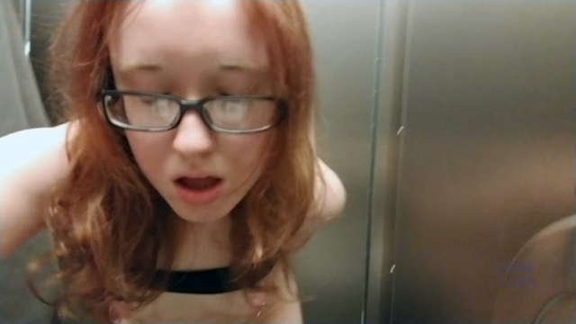 Dildo Fuck/Suck in Airport Bathroom video from Luna Luin