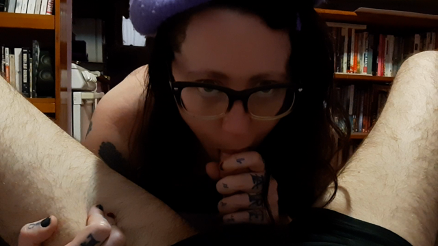 Want a Blow Job from a Cute Girl in a Purple Beret? Real Couple POV Goth Babes B/G Rocker Punks - Blow Job Rim Job Jerk Off Facial Happiness! video from MeredithTourmaline
