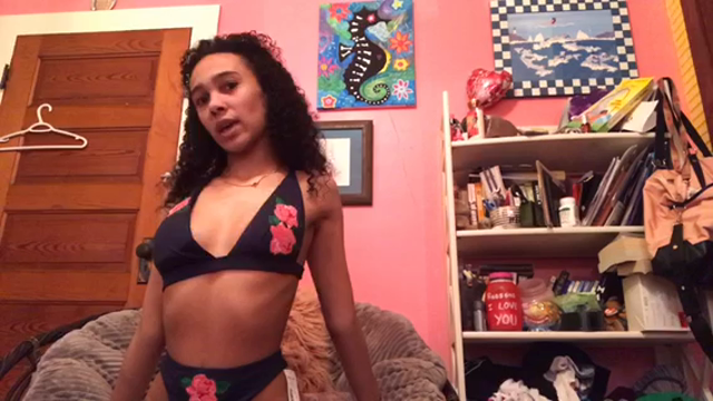 47. Lingerie Try On haul video from Callie