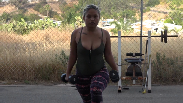 Working out outside my home video from ?ClaireFinal