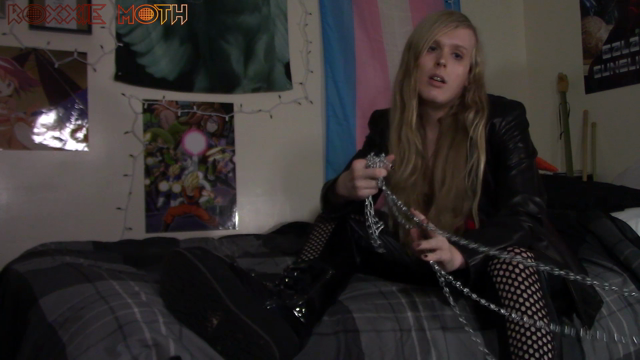 Caught Stealing Leather Girl's Underwear video from Roxxie Moth