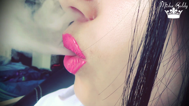 Golden Smoking video from Mistress Misha Goldy