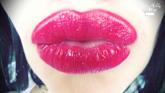 My lipsticks make you cum video from Mistress Misha Goldy
