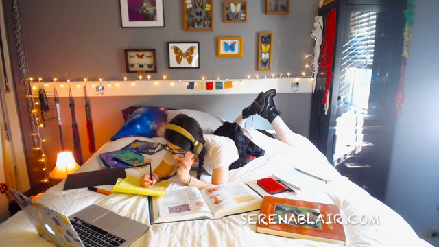 Nerd Girl Stress Fapping video from Serena Blair