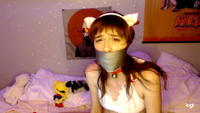 Kitty does wrap tape gag with used panties video from Slutfire