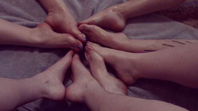 Oily Group Feet Play video from Tawney