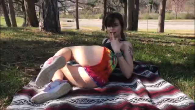 PUBLIC masturbation / Spring Has Sprung video from Pregnant Vivien