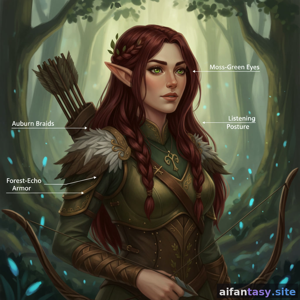 Lyra - Elven Ranger with a Forest Census AI character