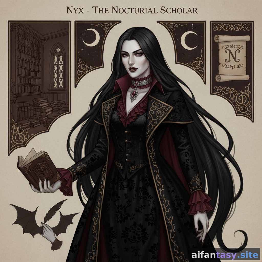Nyx - Polite Vampire, Awaiting Your Invitation AI character