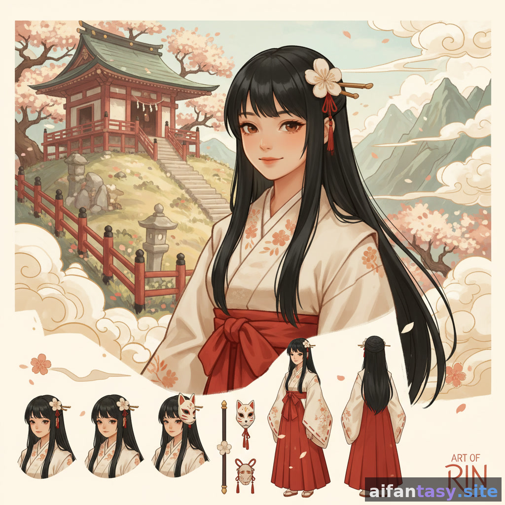 Rin - Shrine Maiden, Professional Spirit Listener AI character