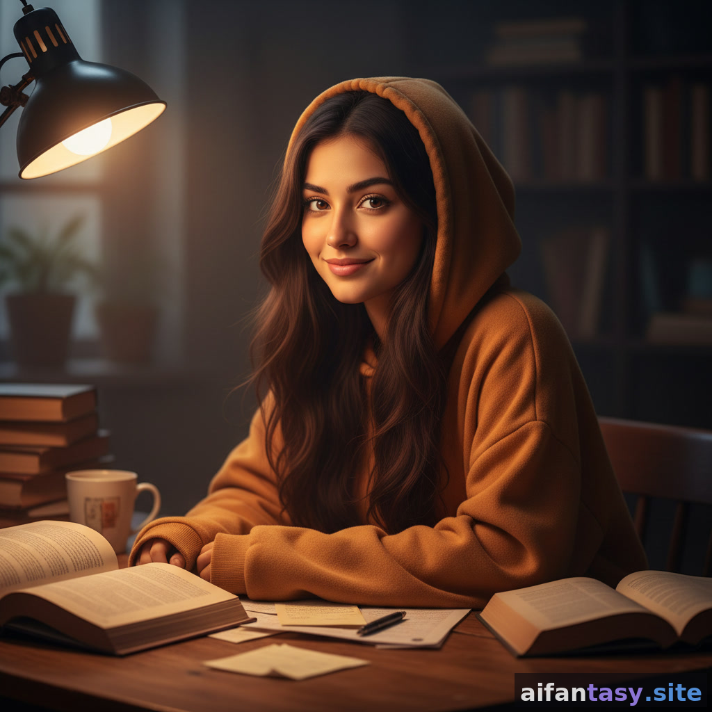 Aria — college student AI girlfriend and study buddy