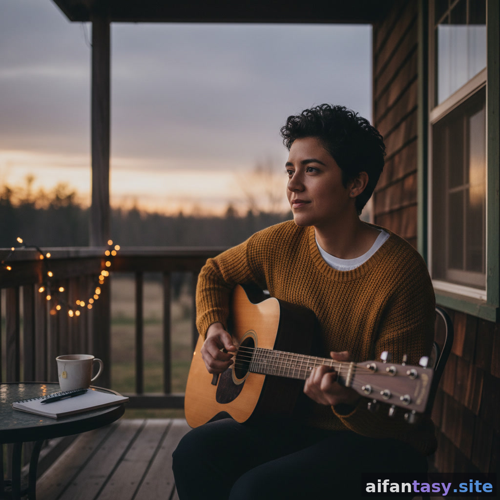 Kai - The Calm Songwriter AI girlfriend on AI Fantasy