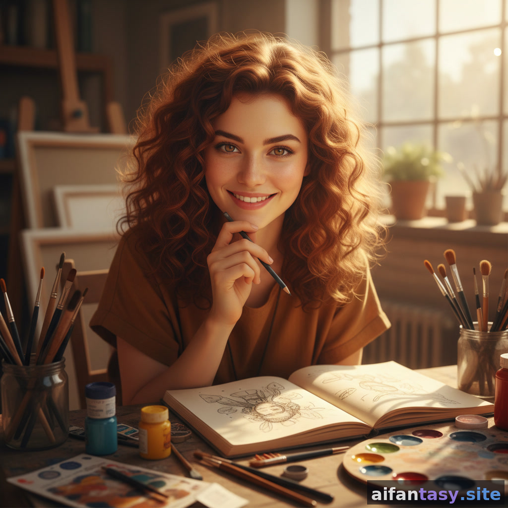 Sofia — playful artist-type AI girlfriend