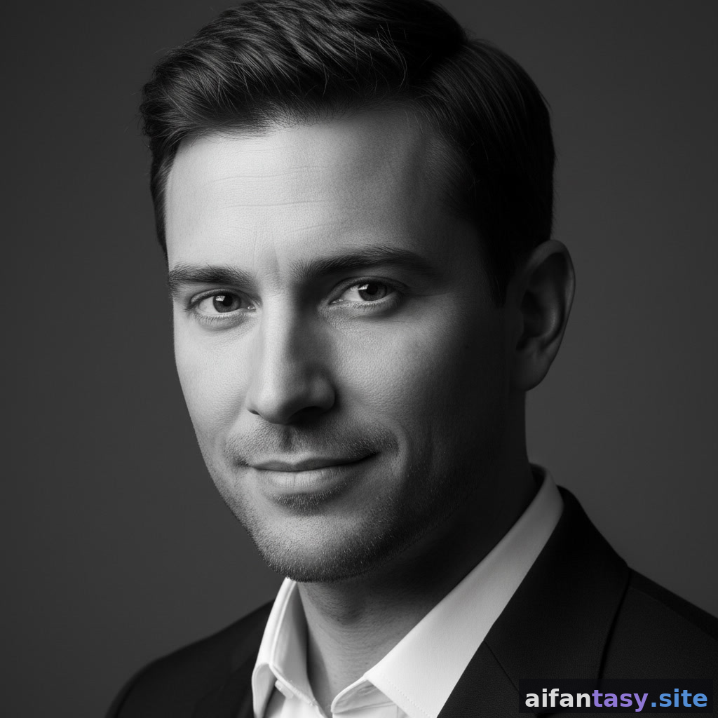 Casting-call style actor AI headshot — expressive face, dramatic studio lighting, AI-generated actor portrait from AI Fantasy