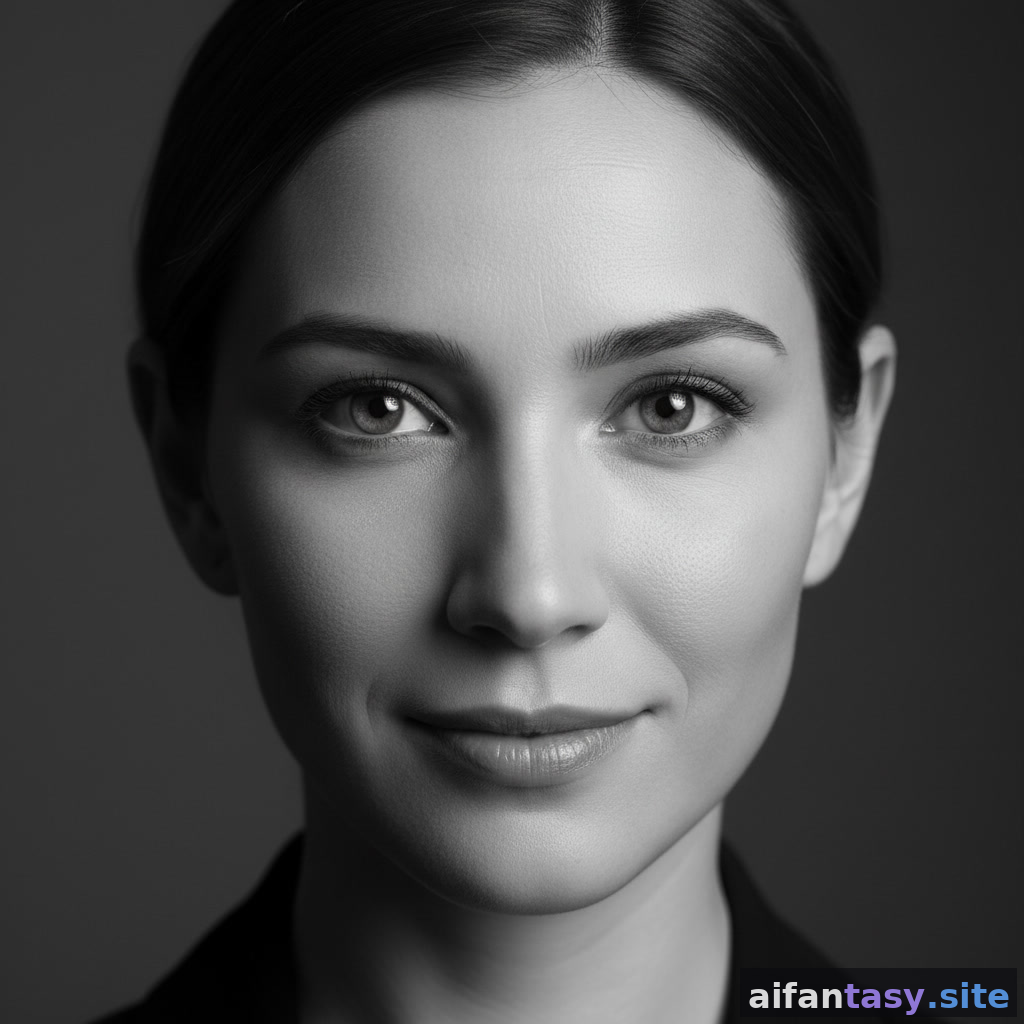 Female actor AI headshot — expressive face, dramatic studio lighting, casting-call AI-generated portrait from AI Fantasy