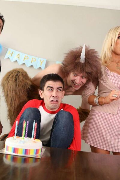 Lucky guy got birthday sex from his MILF Rebecca More Image #1