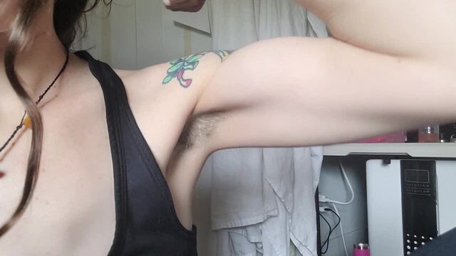Hairy Armpits & Bicep Flex video from Goddess Thyra