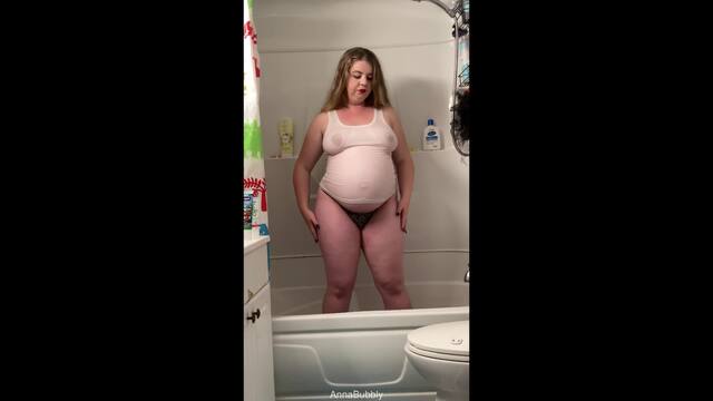 Pregnant Wet Shirt Tease video from AnnaBubbly