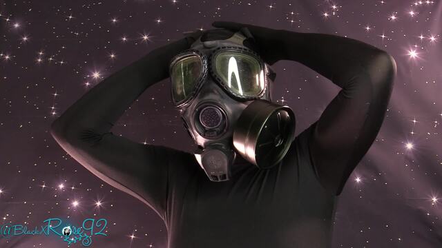 Gas Mask Zentai video from BlackxRose92