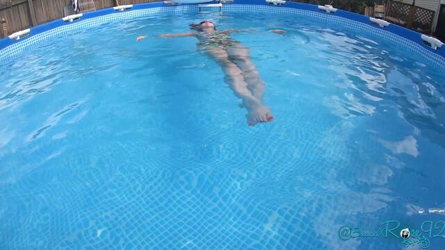 Swimming With My Rainbow Unicorn Floatie video from BlackxRose92