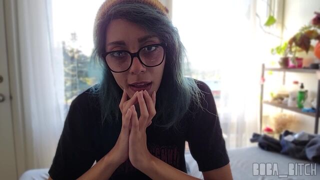 Step-Sis Discovers ur Femdom Fetish JOI video from Boba Bitch