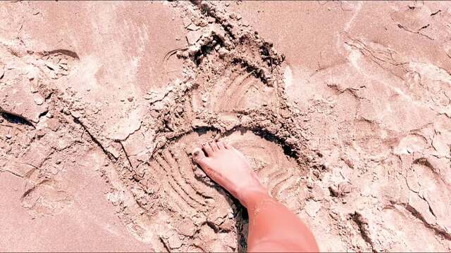 Sandy Feet at the Beach Cosplay video from Britney Siren