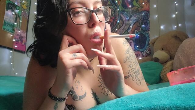 Smoking With Long Nails video from Cassidy Love