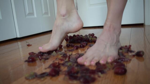 watch this Easter Bunny stomp grapes video from Catarina Kush