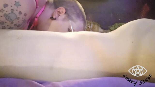 Curvy Siren in a Blow Bang Sex Tape video from The Curvy Siren