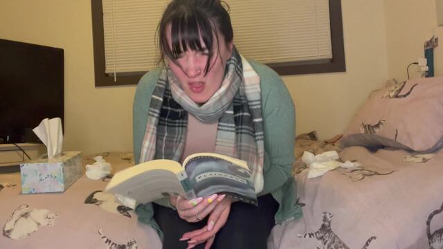Sick, Sneezing Girlfriend Reads to You video from Daisy Westcoast