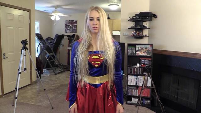 Lily's Supergirl Training Session video from GG Fetish Media