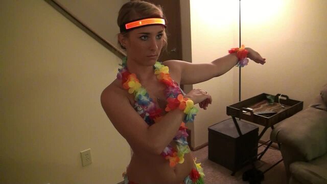 Victoria Hula Girl video from GG Fetish Media