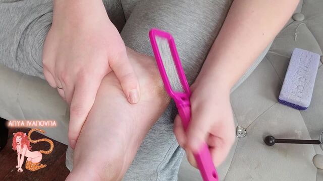 Calloused Feet ASMR video from Anya Ivanovna