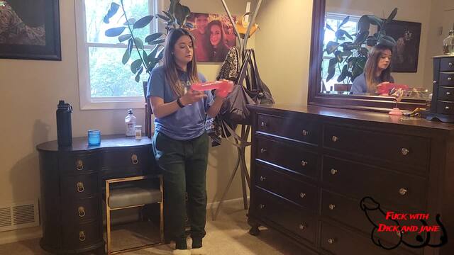 Jane Finds Stepdaughters Huge Dildo... and Rides It! video from Jane Teese