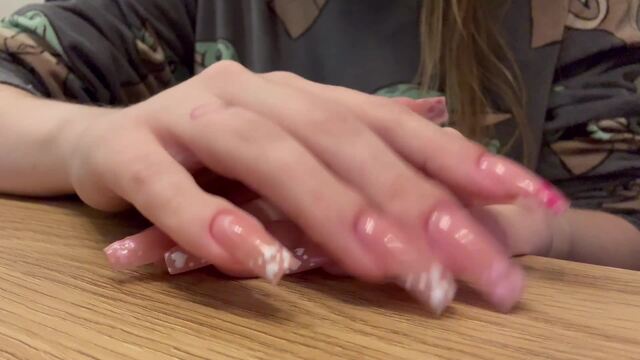 Long nail fetish video from 