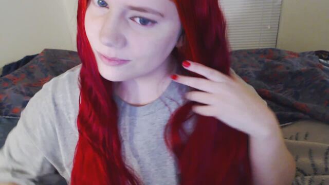 Brushing My Long Red Hair video from Lilith Redmane